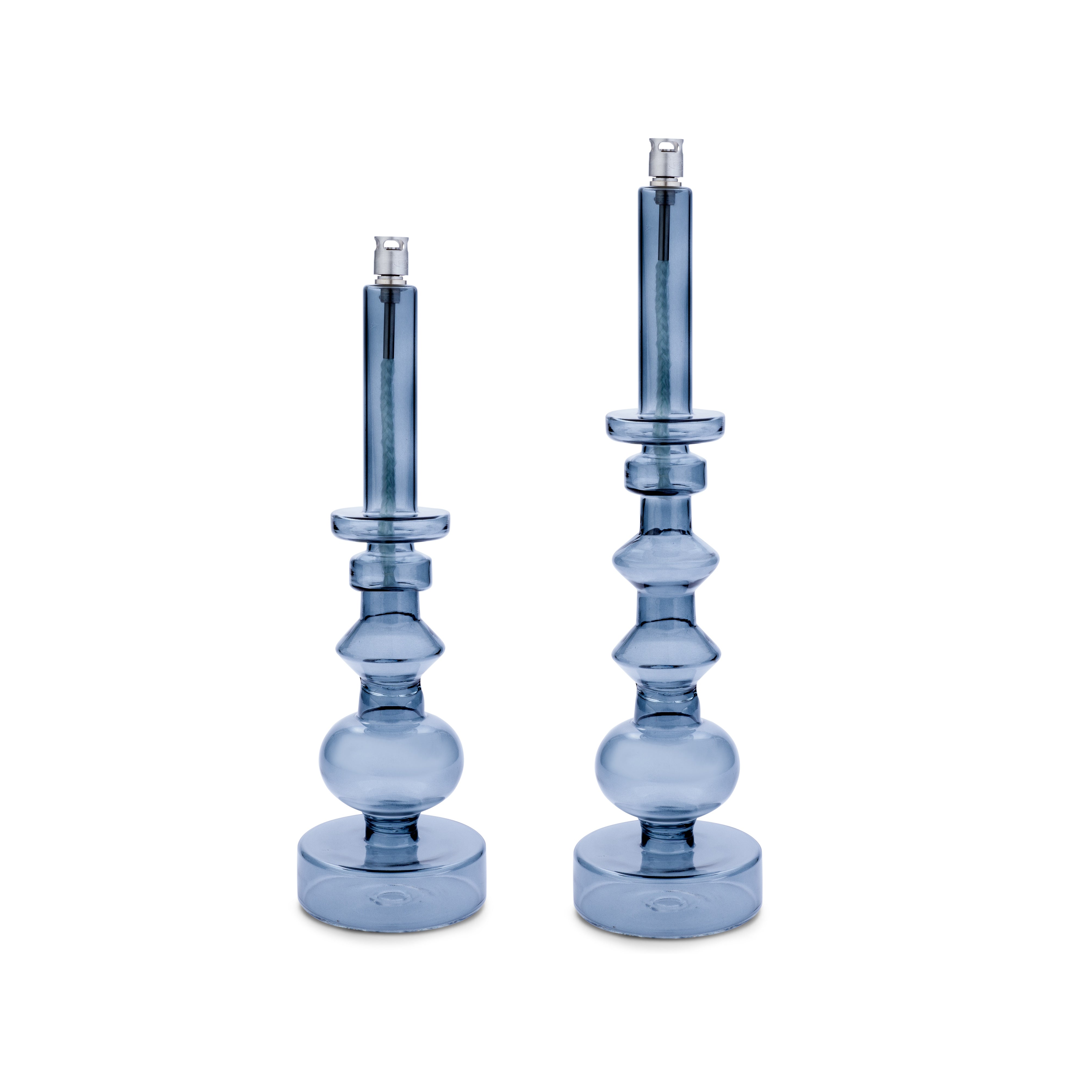 Olielamp | Kandelaar smoke grey