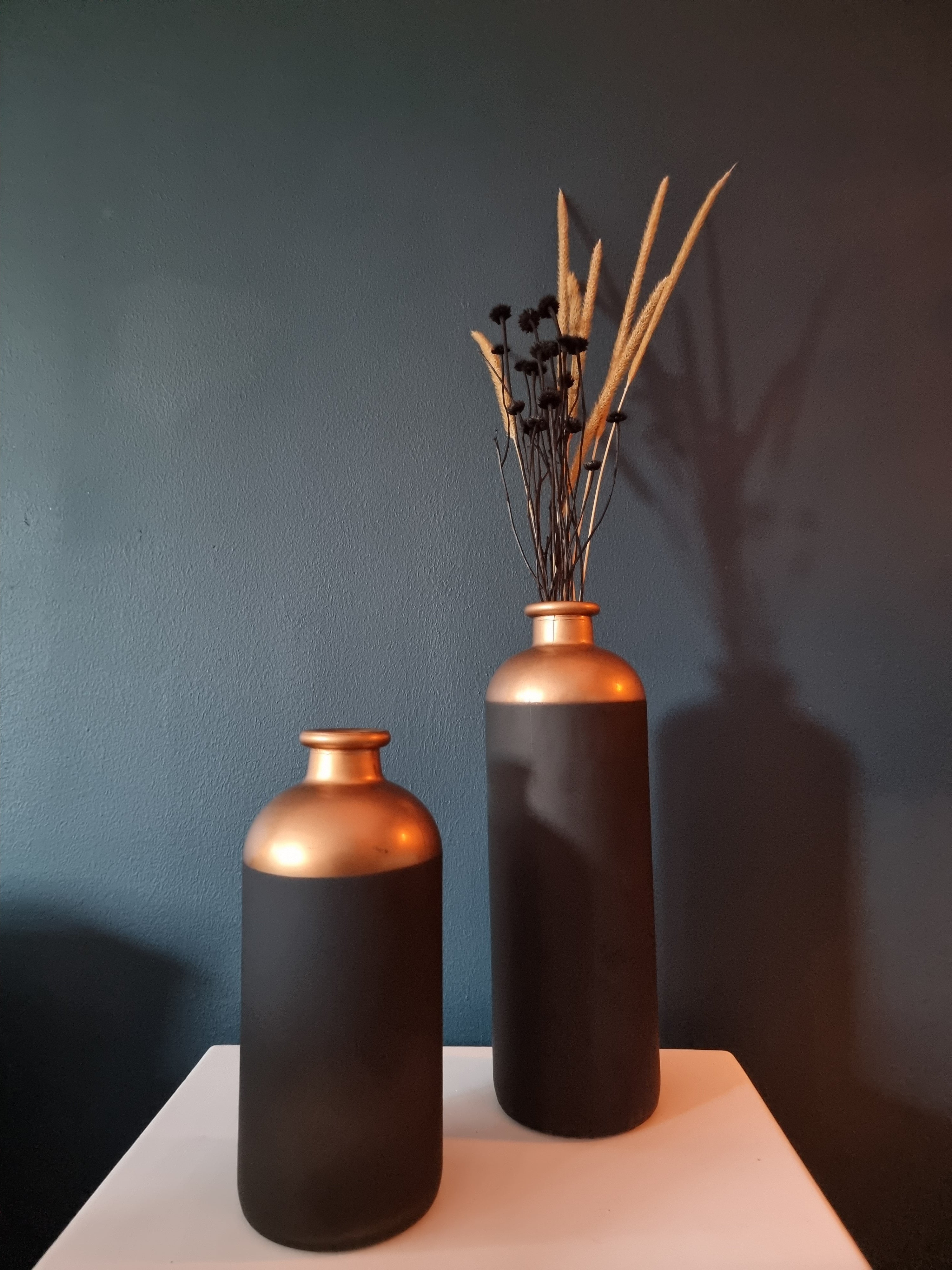Fles | MADELON koper/zwart
