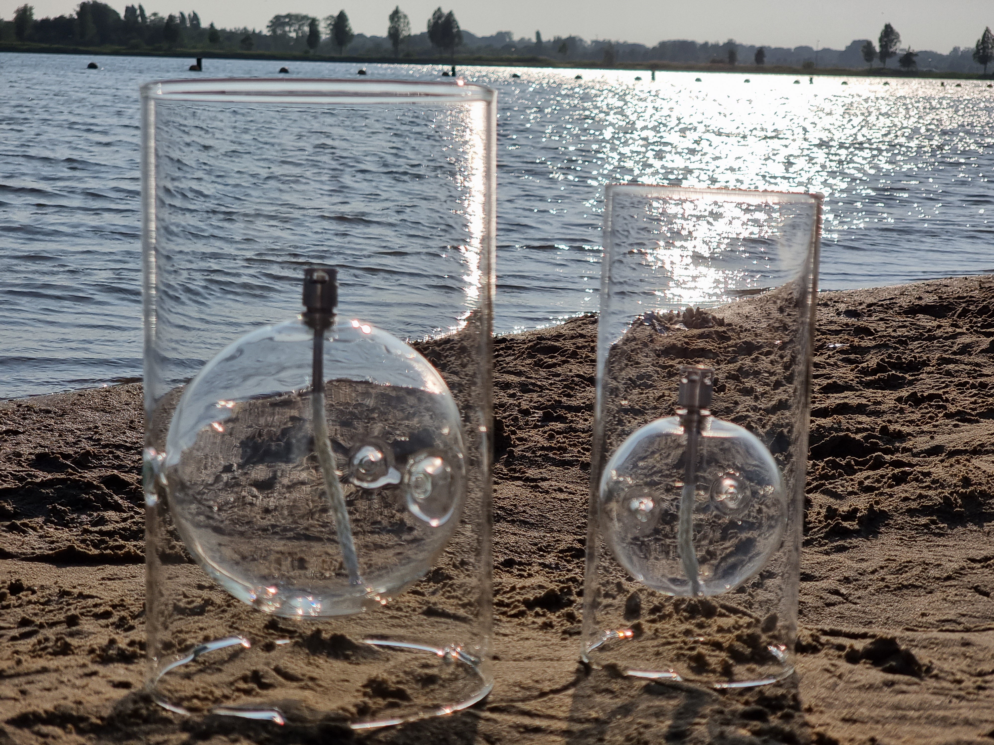 Windlichten | Olielamp in Windlicht (bolvormig)