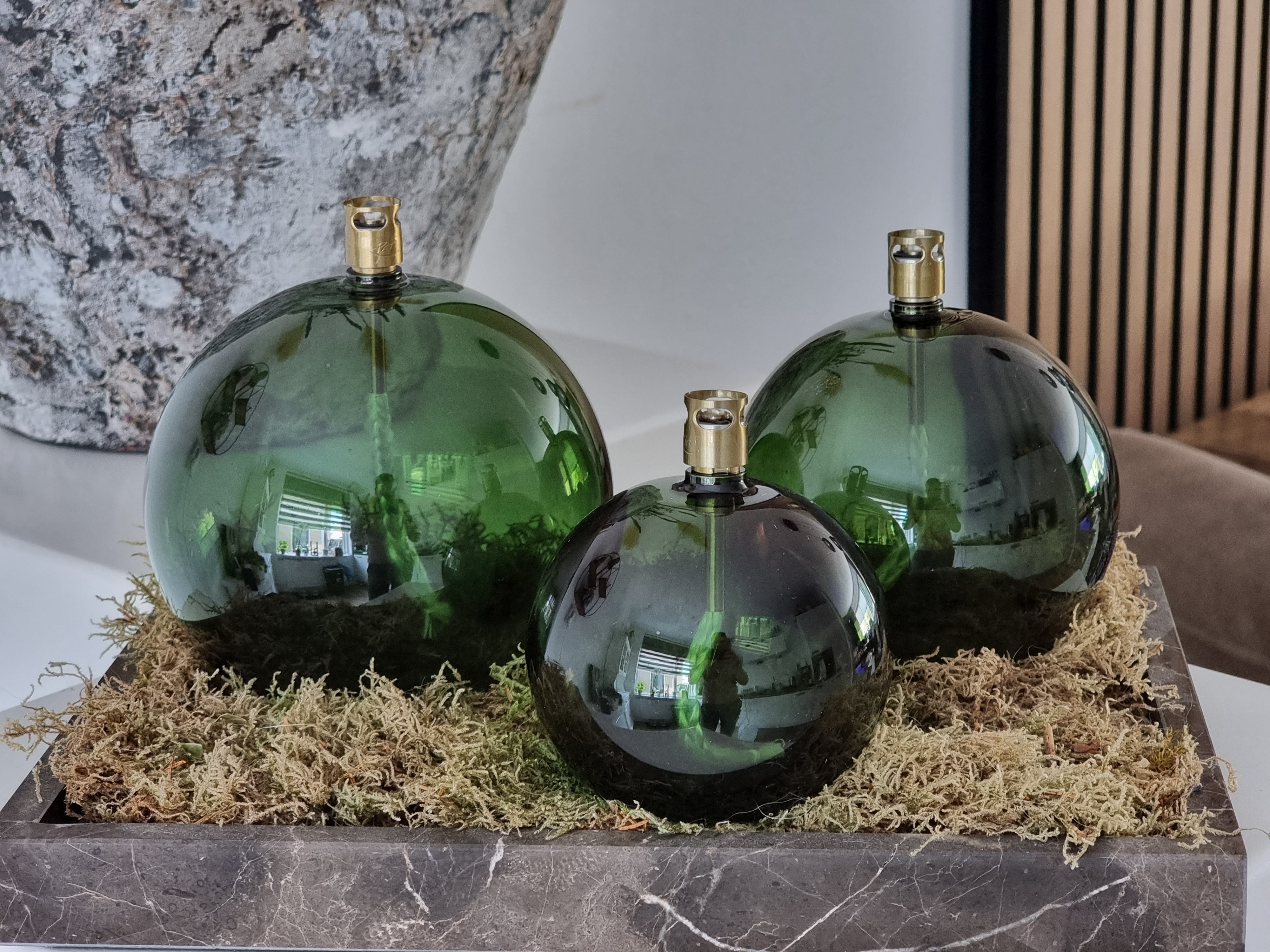 Olielamp | Green Rond