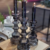 Olielamp | Kandelaar smoke grey