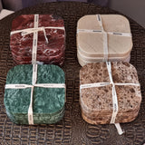 Onderzetters marmer set van 4 stuks