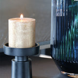 Kandelaar | Piura black -Ivoor 3 in 1 kandelaar Black