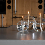 Olielamp | Helder rond Messing