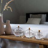 Olielamp | Helder rond Messing