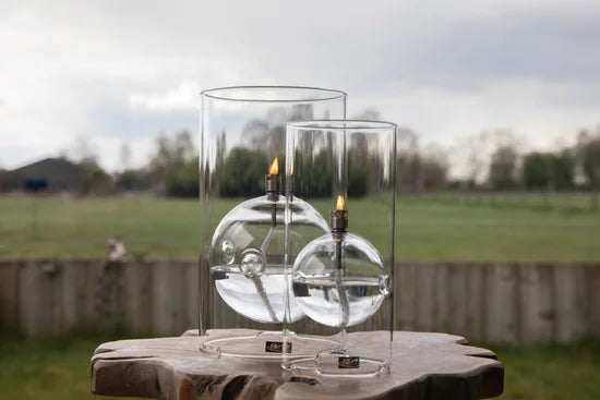 Windlichten | Olielamp in Windlicht (bolvormig)