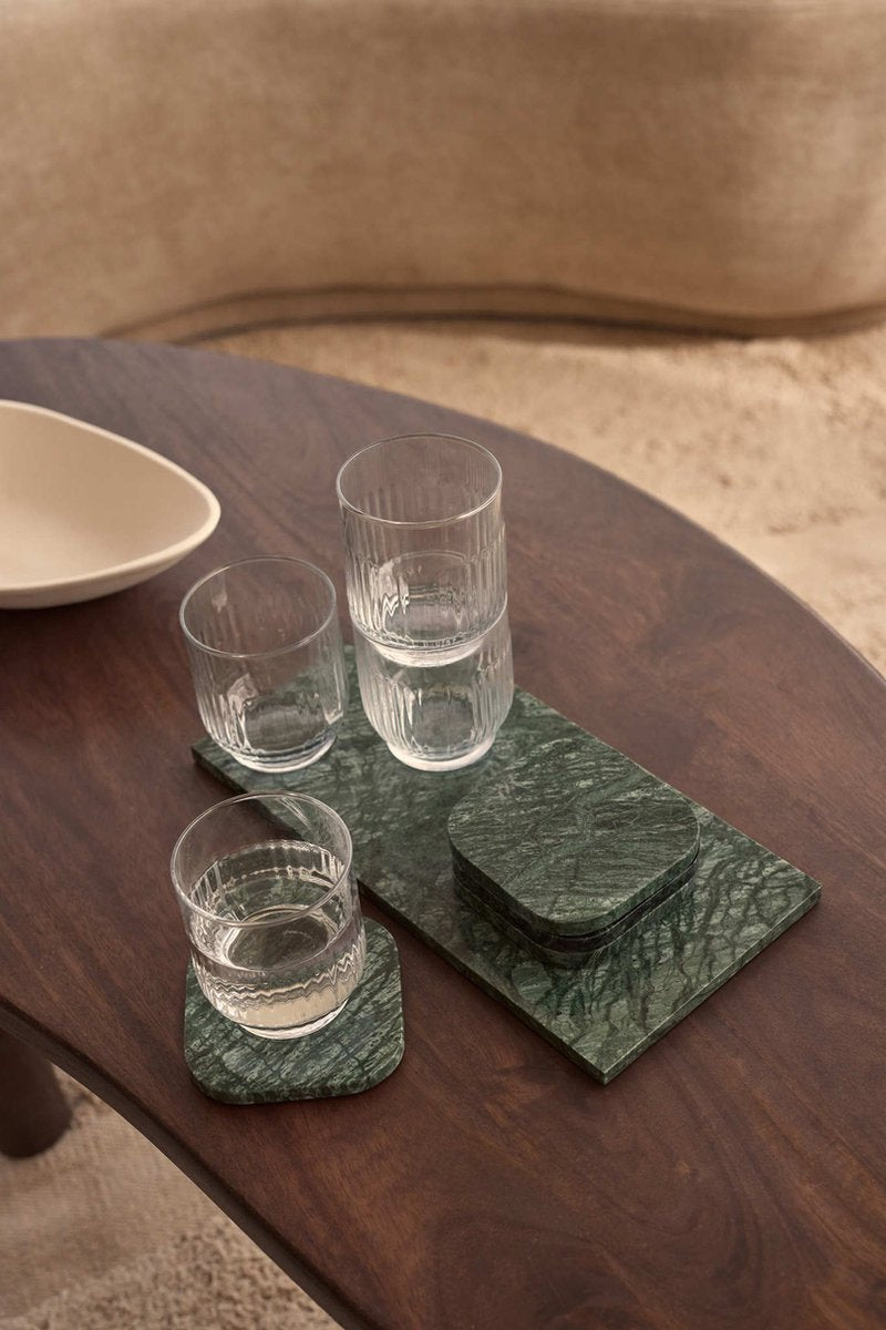 Onderzetters marmer set van 4 stuks