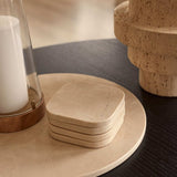 Onderzetters marmer set van 4 stuks