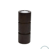 medium walnoot houten kandelaar