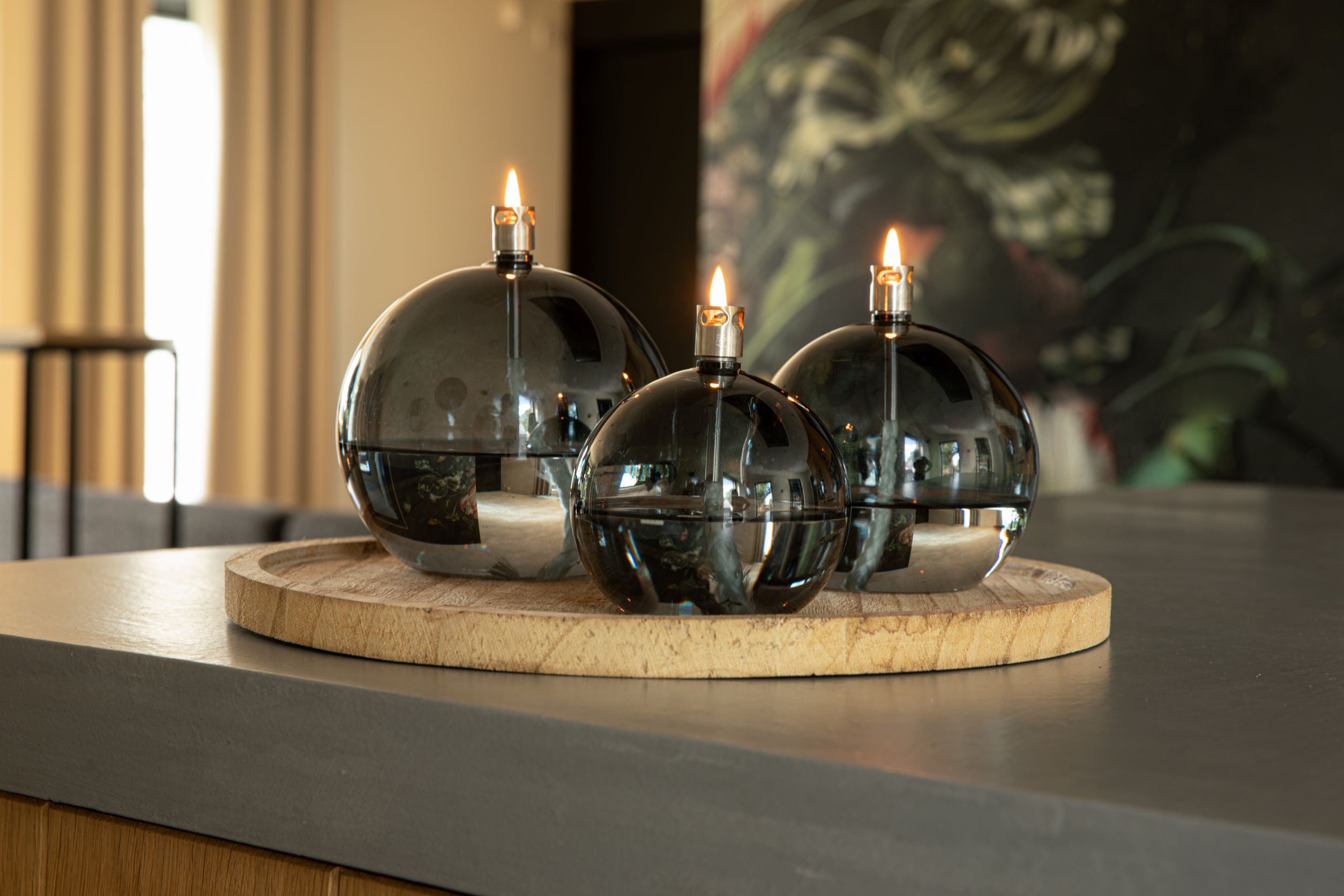 Olielamp | Smoke Rond