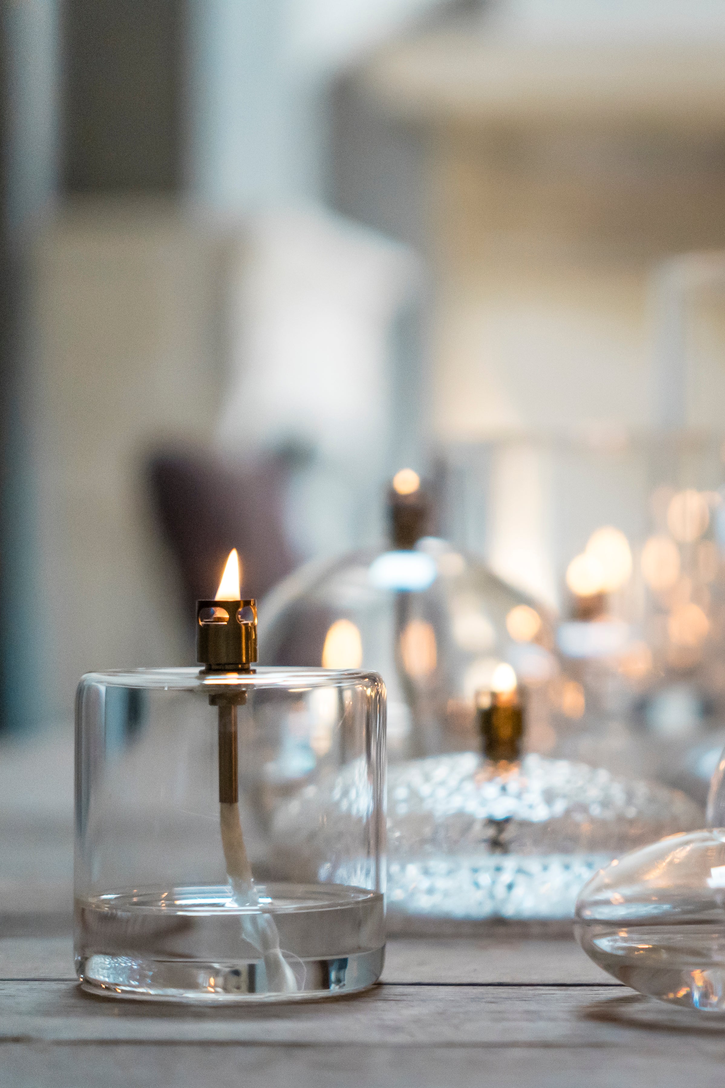 Olielamp | Cilinder Chrome
