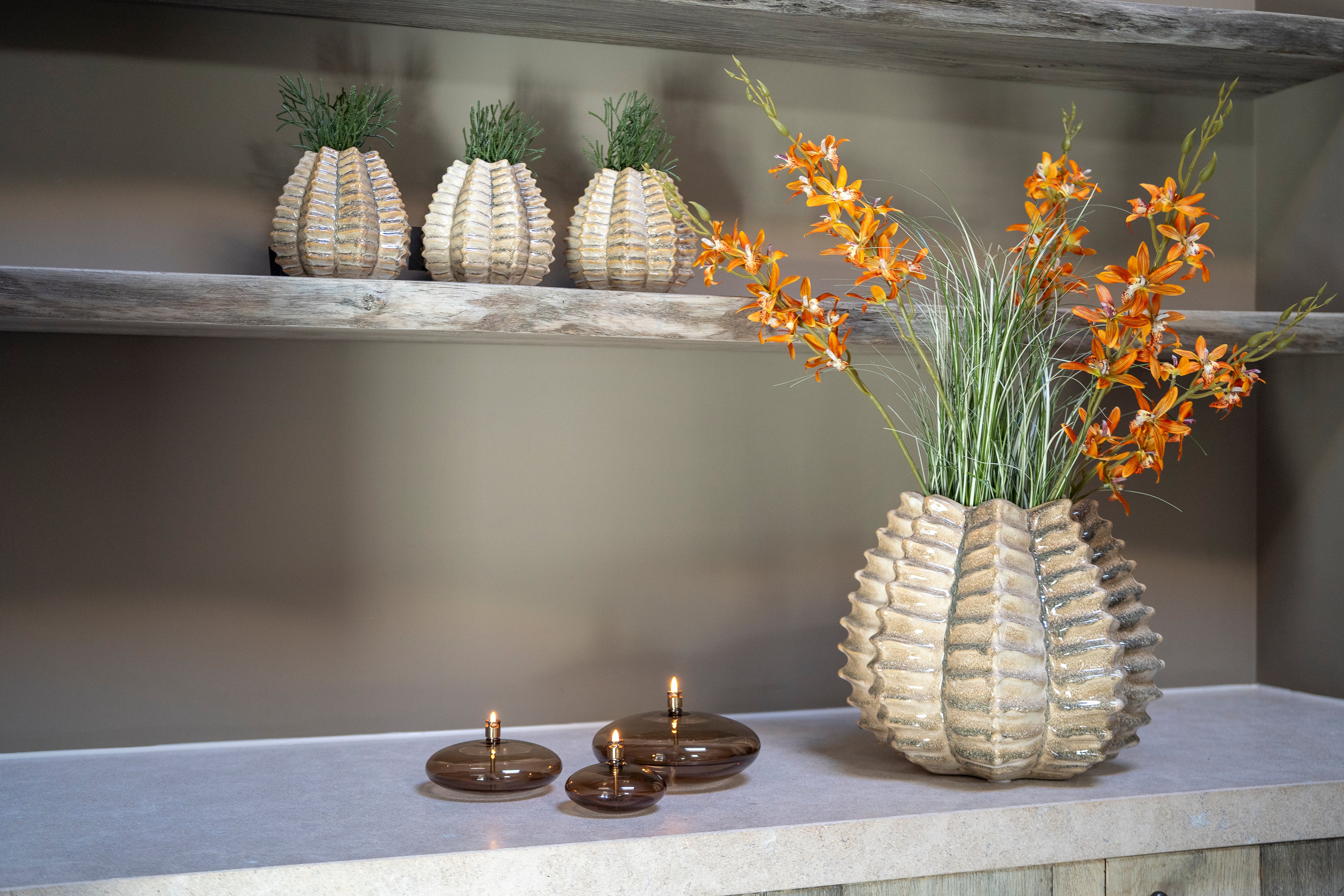 Olielamp | Disc Champagne Brass