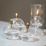 Windlicht | Olielamp in Windlicht (bolvormig gehamerd Brass) S