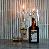 Olielamp | Bottle lamp clear brass