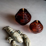 Oil lamp | Twin Amaranth brass