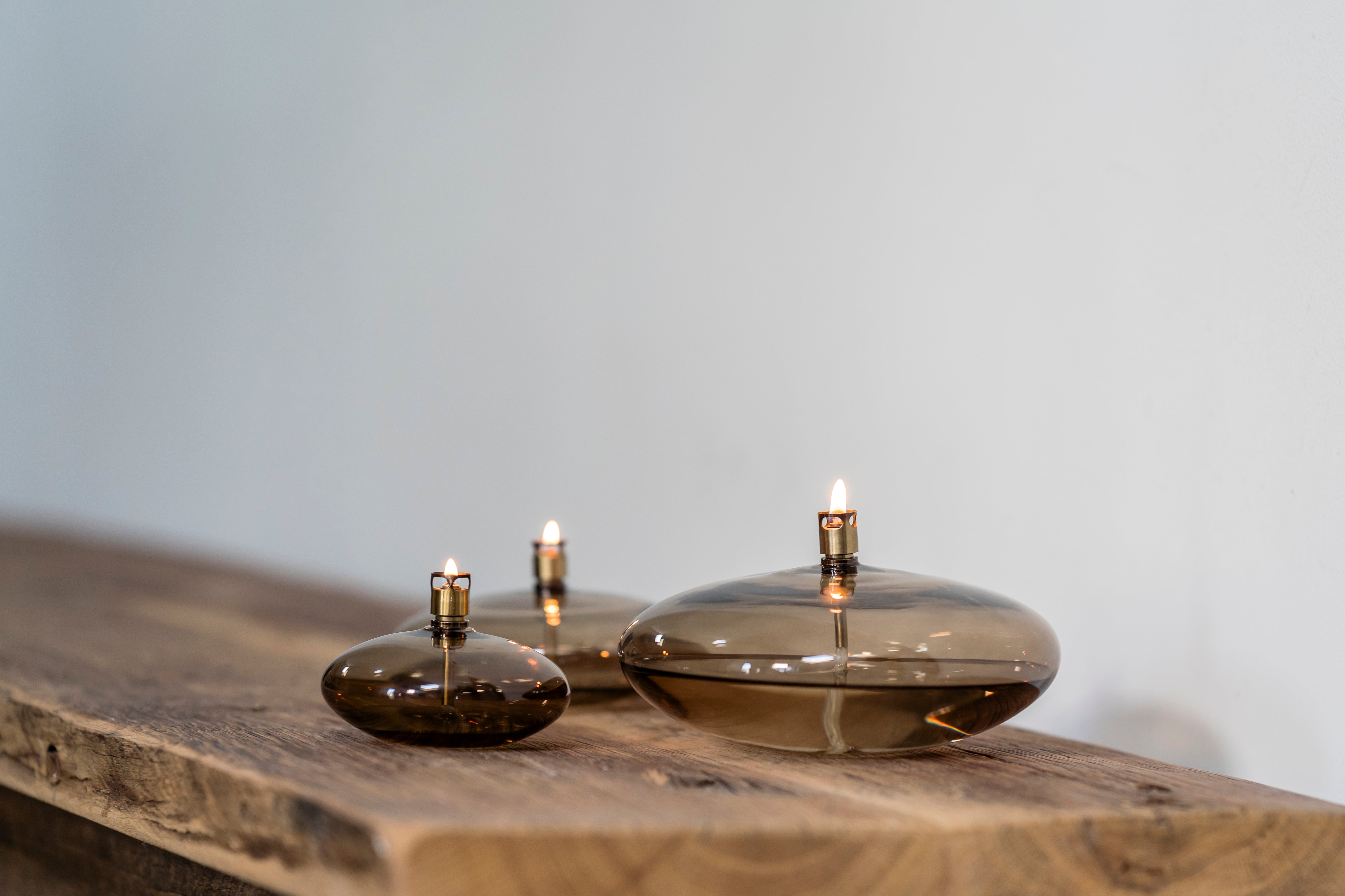 Olielamp | Disc Champagne Brass