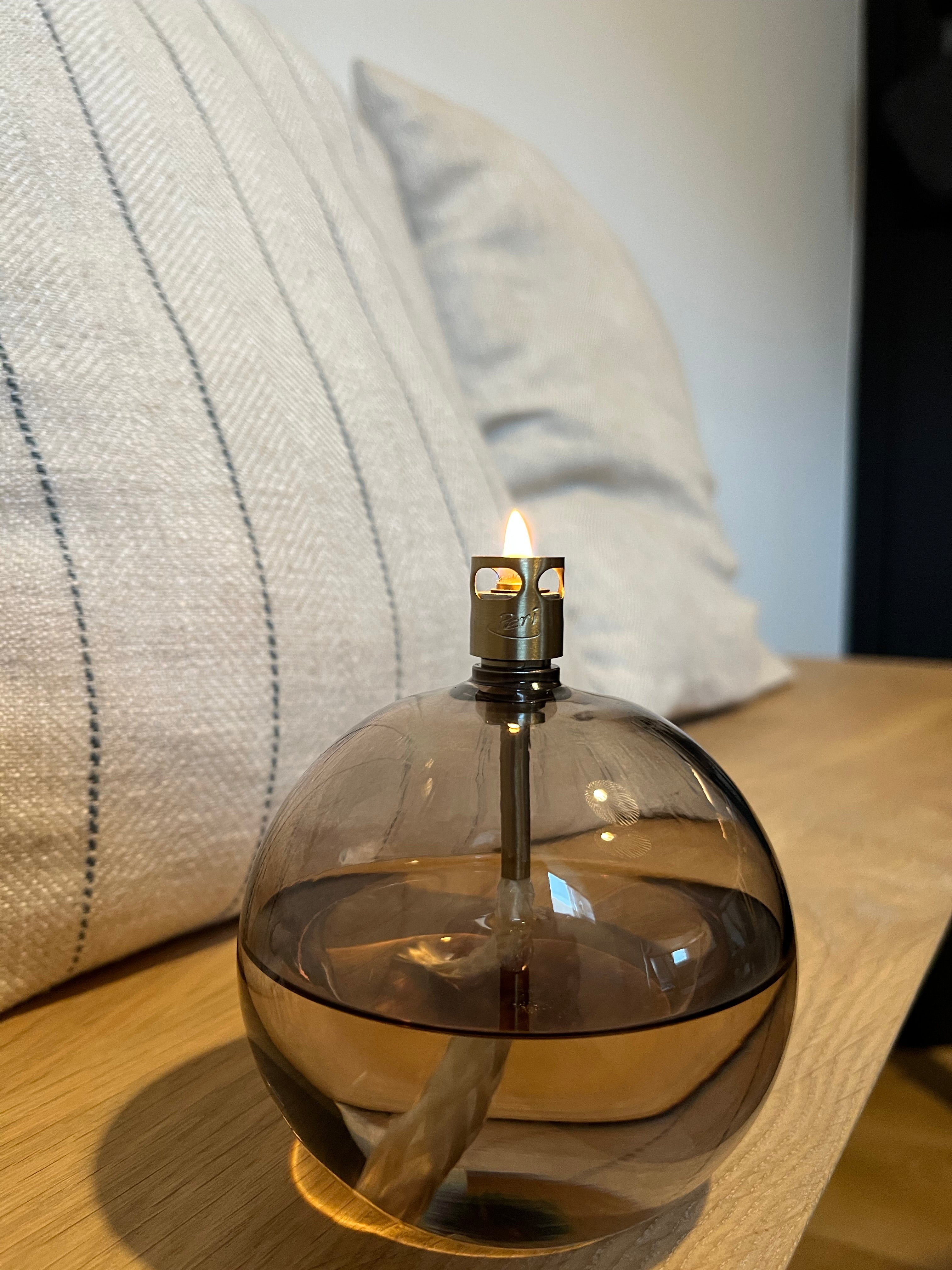 Olielamp | Champagne Beige Rond