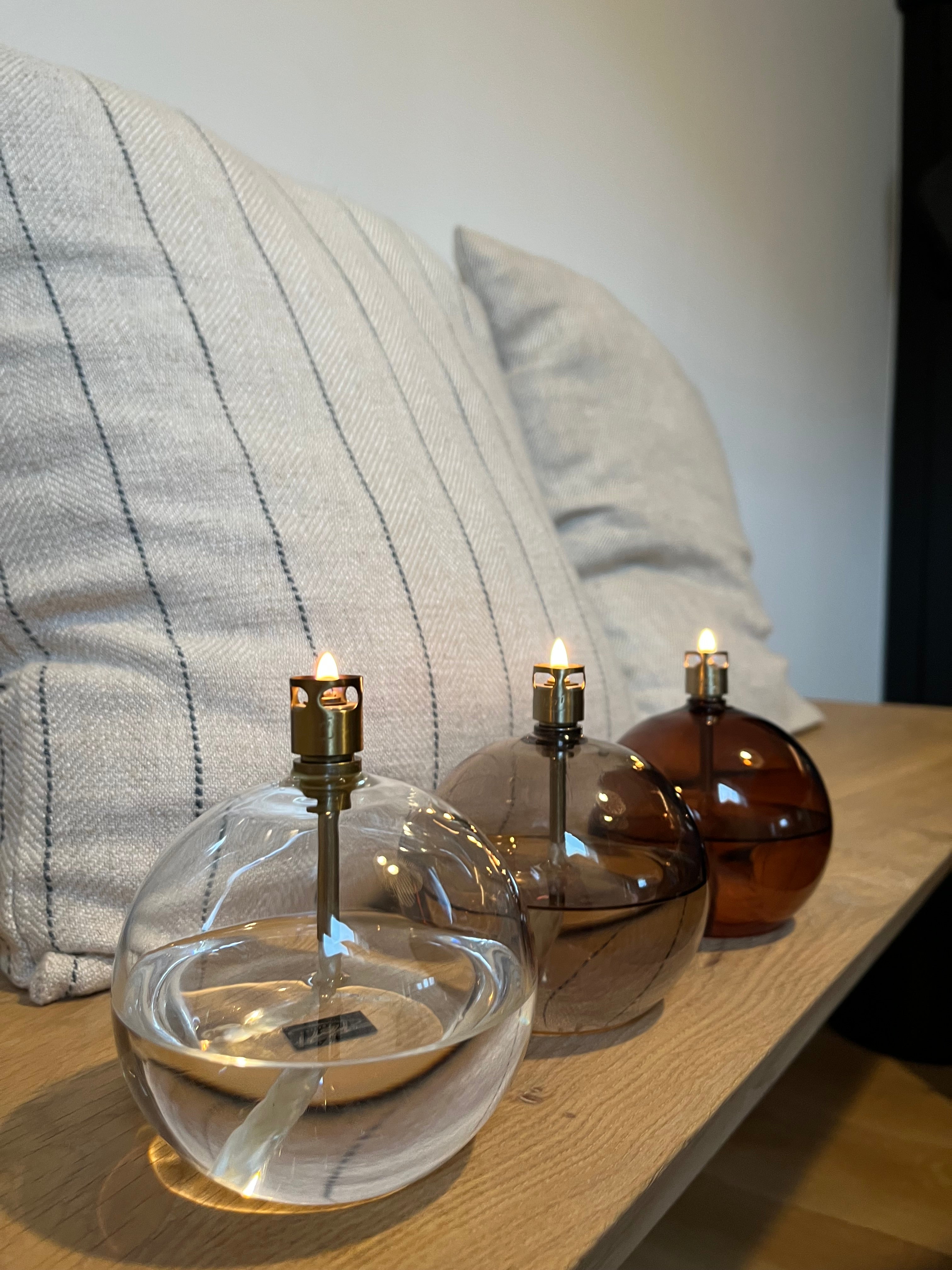 Olielamp | Champagne Beige Rond
