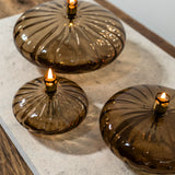 Oillamp | Disc elegant champagne brass