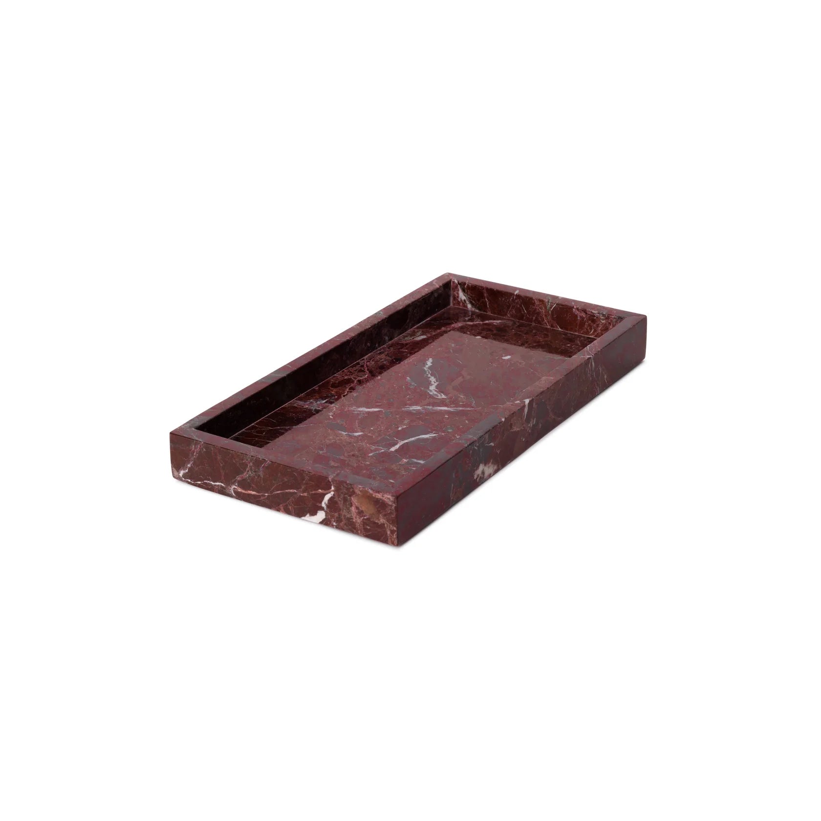 Marmer dienblad tray Rood