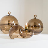 Olielamp | Round cover champagne brass