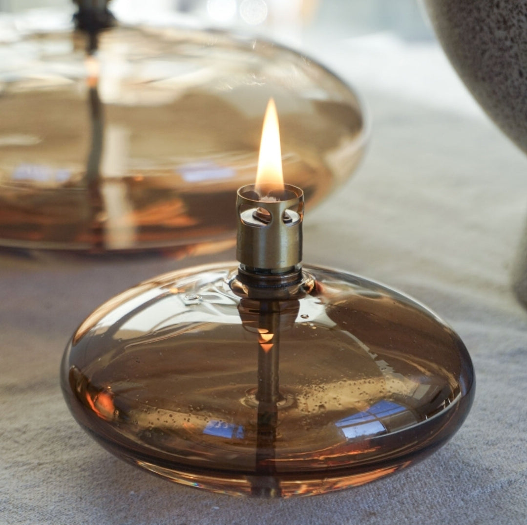 Olielamp | Disc Champagne Brass