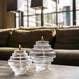 Oil lamp | TWIN Clear brass