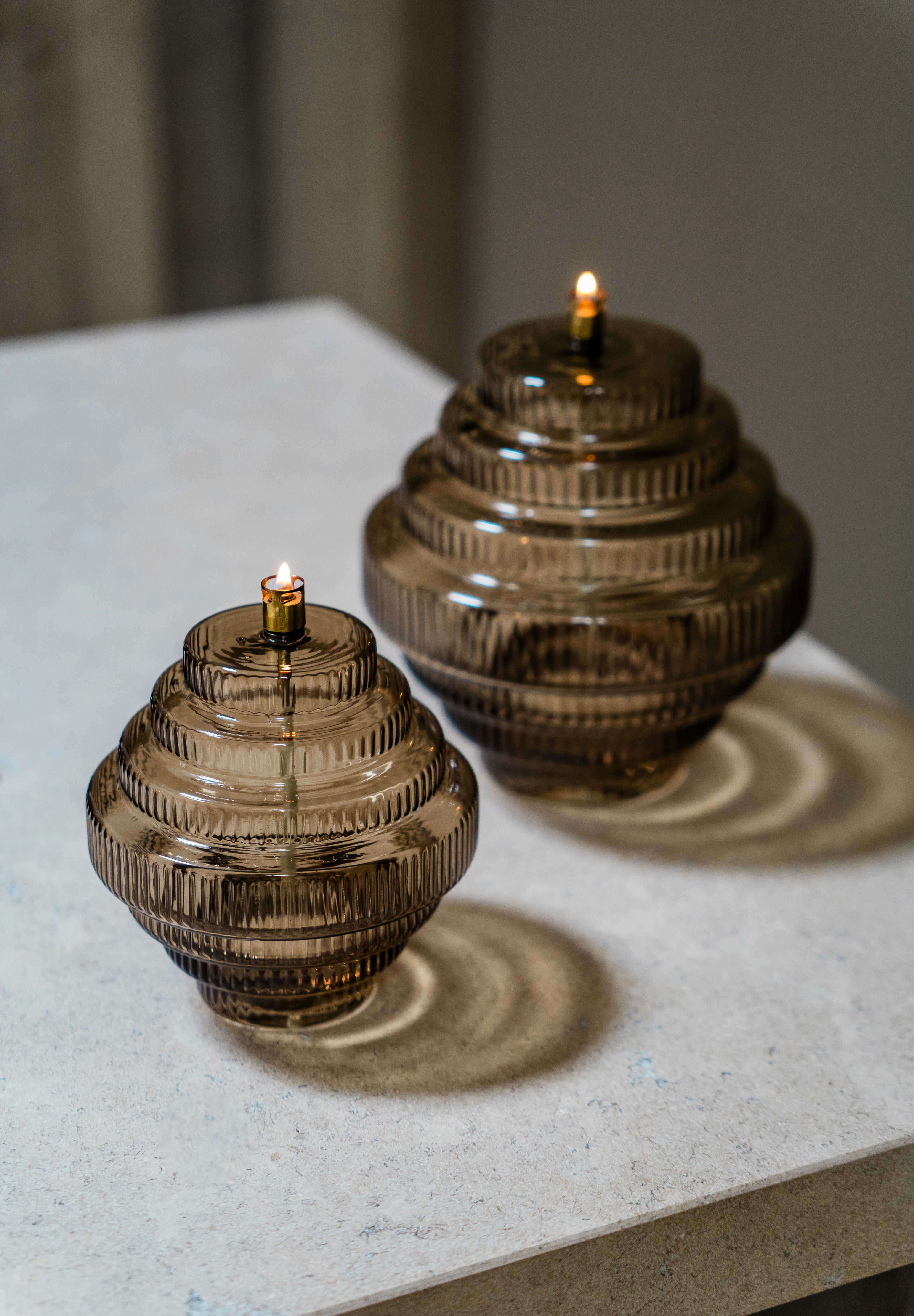 Olielamp | TWIN Champagne brass