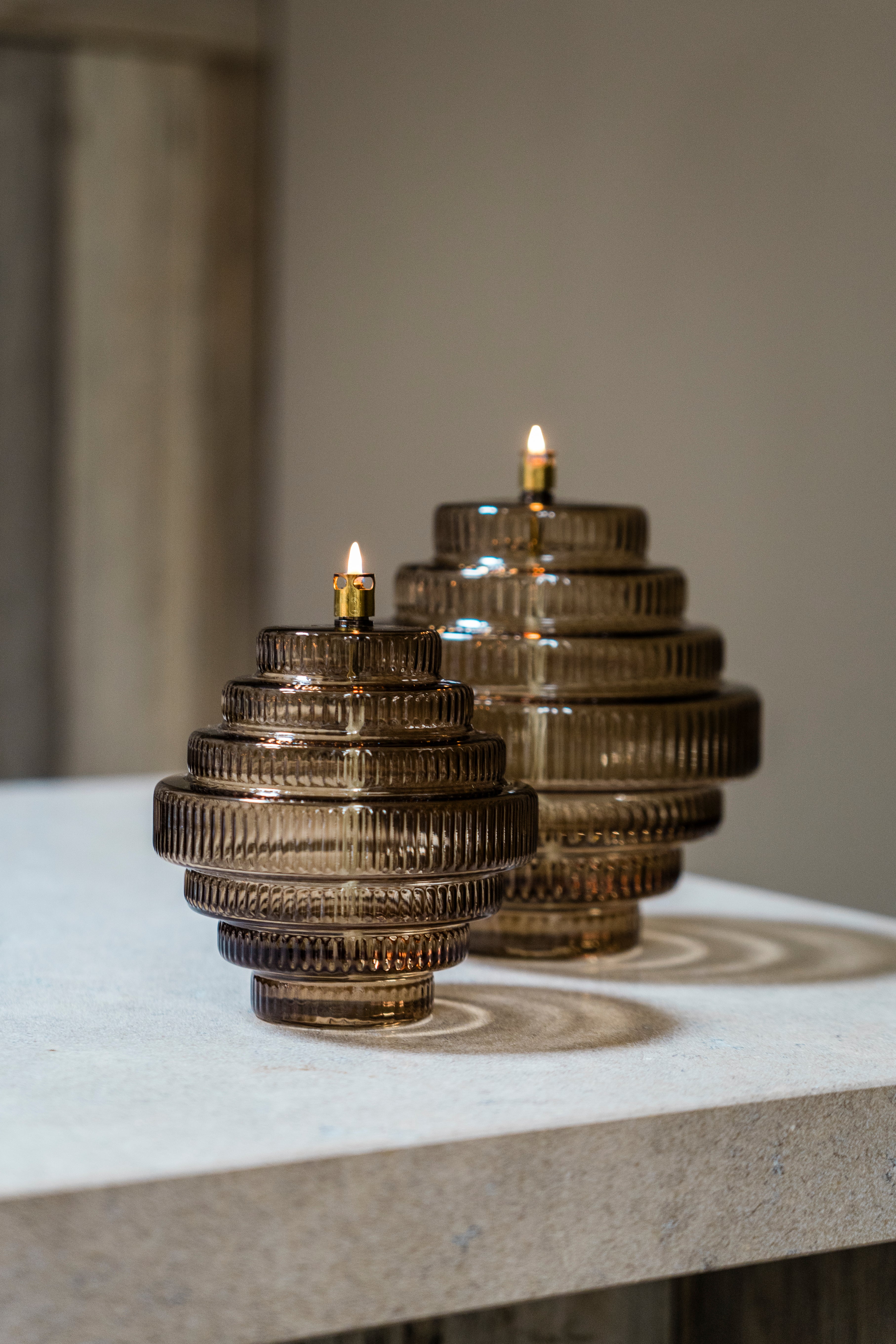 Olielamp | TWIN Champagne brass