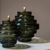Olielamp | TWIN Smoke Green brass