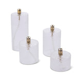 Gehamerde olielampen cylinder-brass