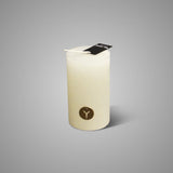 Kaars | Rustic candle Taupe en Ivoor - Brynxz Ivoor 7 x 12