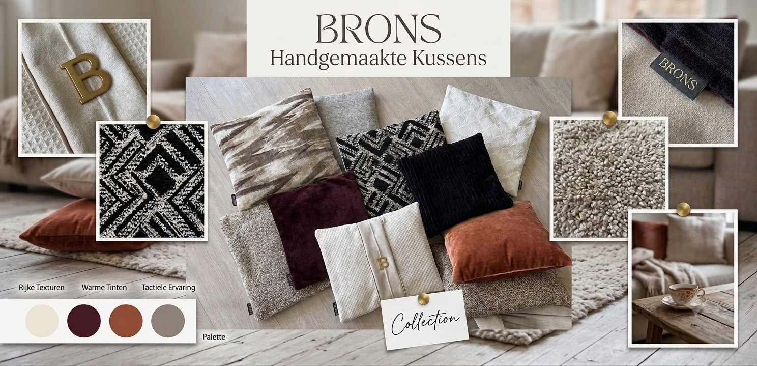 Moodboard Brons sierkussens
