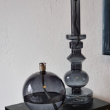 Shop the look - Candlestick and ball medium smoke grey and 1 L oil