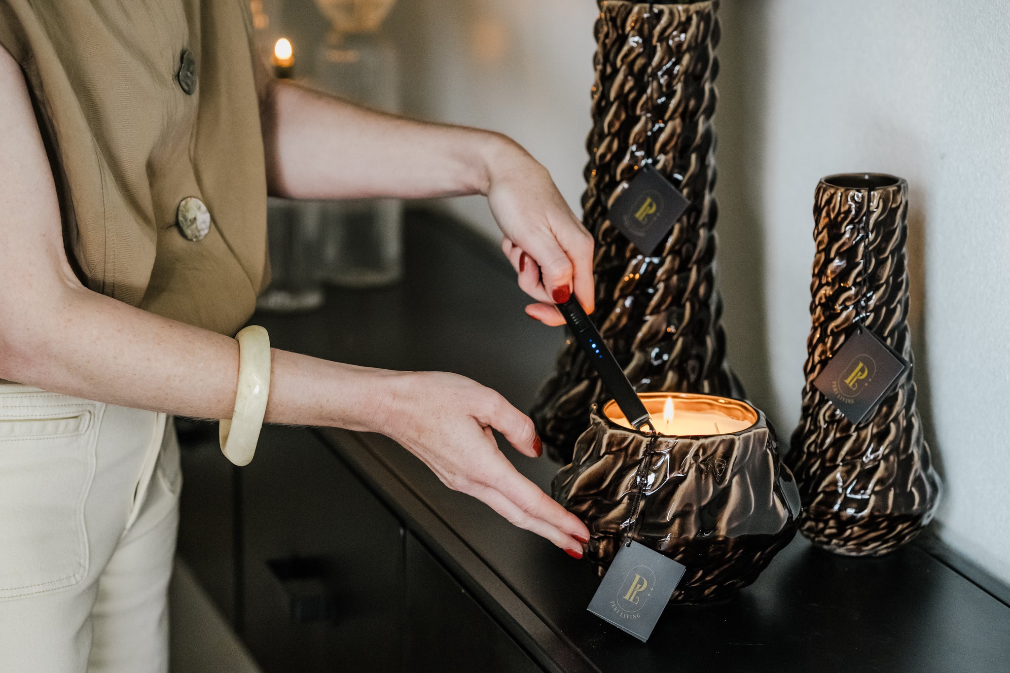 Kaars | Living Embrace Candle Figue Marron S