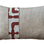 Sierkussens | BRONS Estoi brique stripe