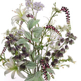 Zijdebloemen | FREJUS BOEKET 115CM LILA