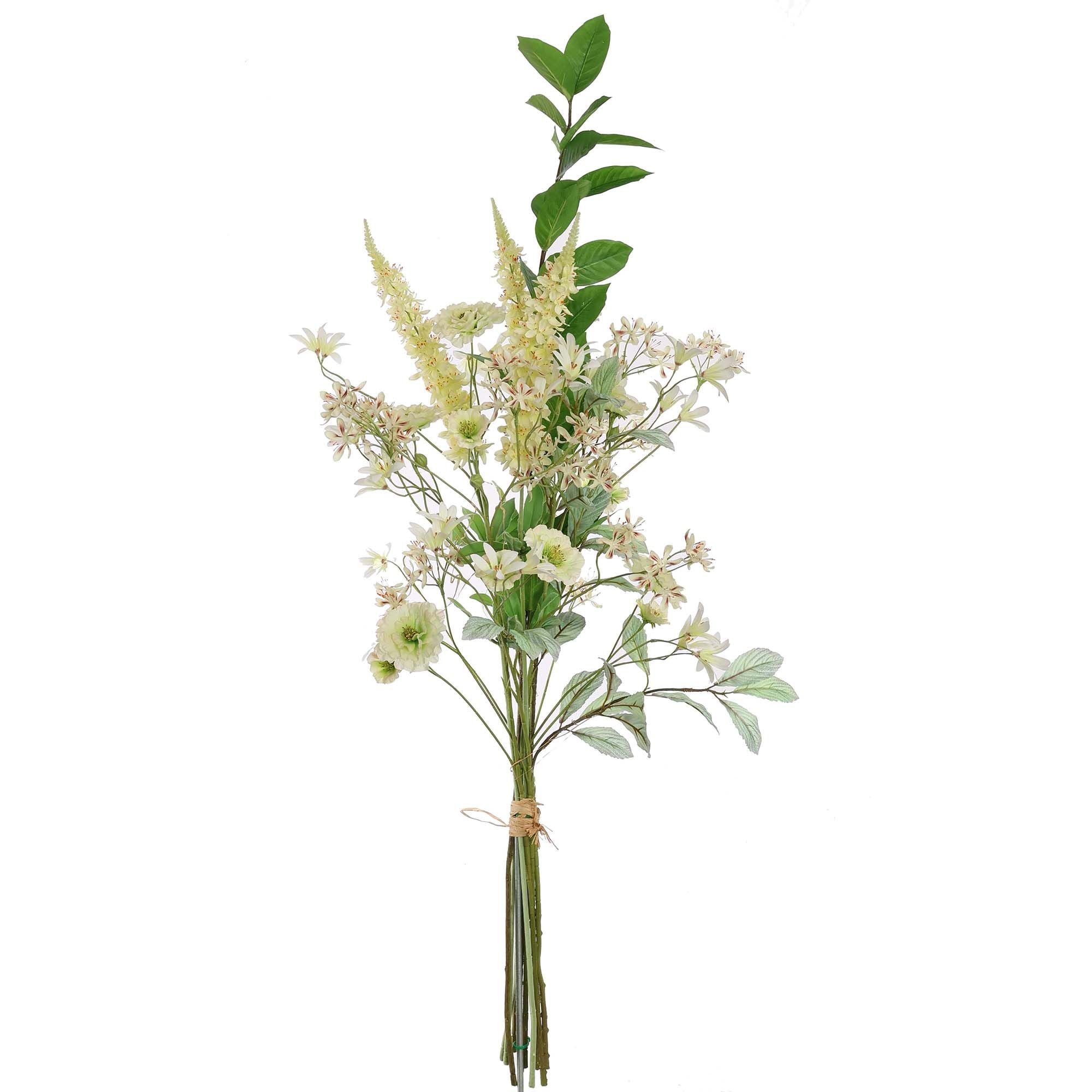 Zijdebloemen | MILANO BOEKET 120CM CREME
