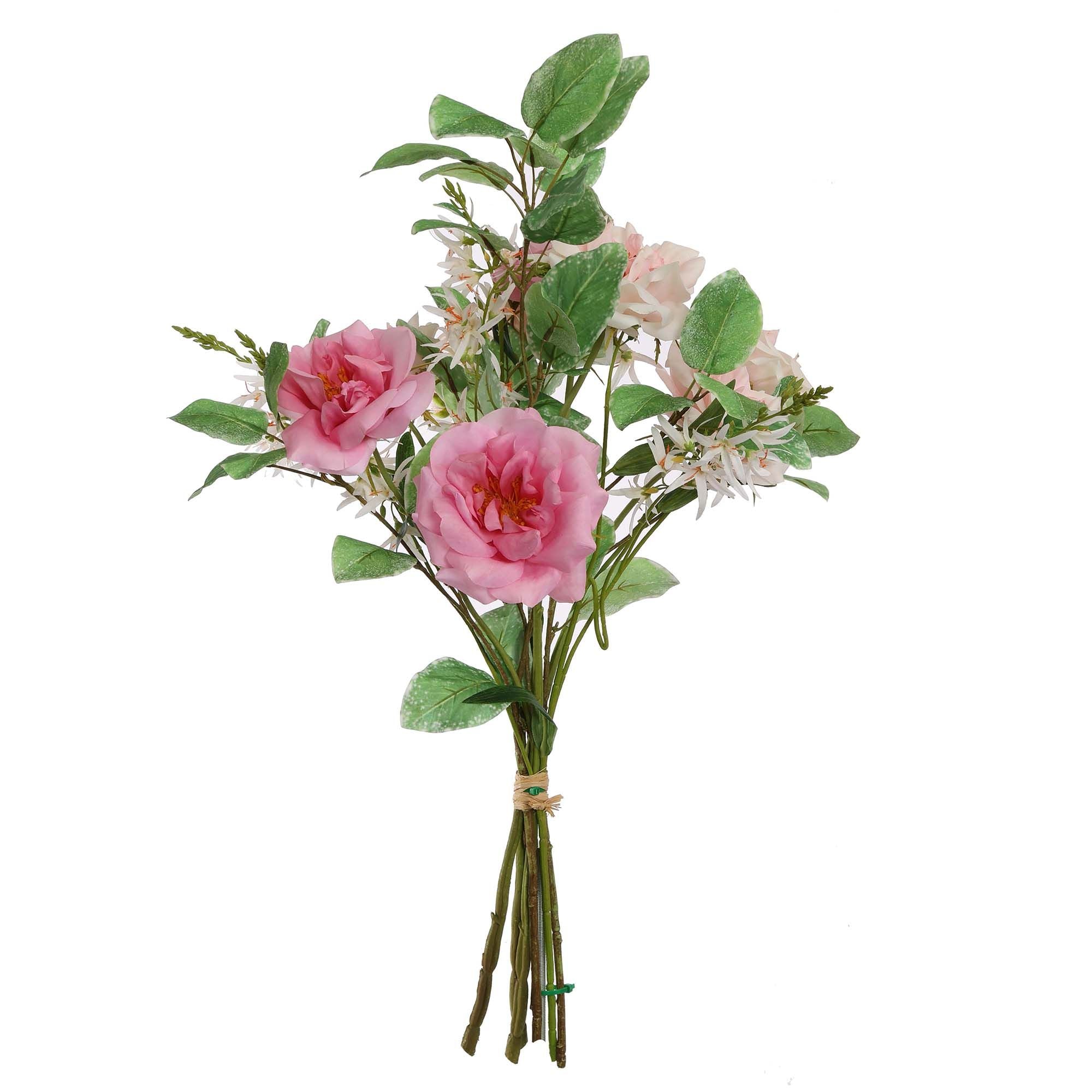 Zijdebloemen | REIMS BOEKET 80CM ROZE