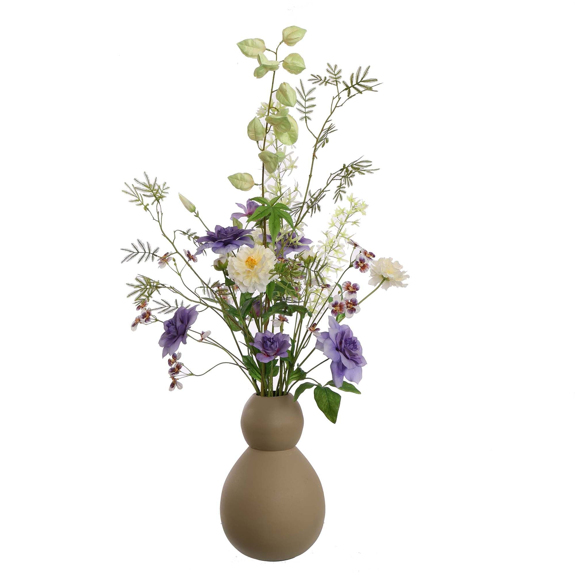 Zijdebloemen | TORINO BOEKET 100CM BLAUW