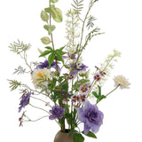 Zijdebloemen | TORINO BOEKET 100CM BLAUW