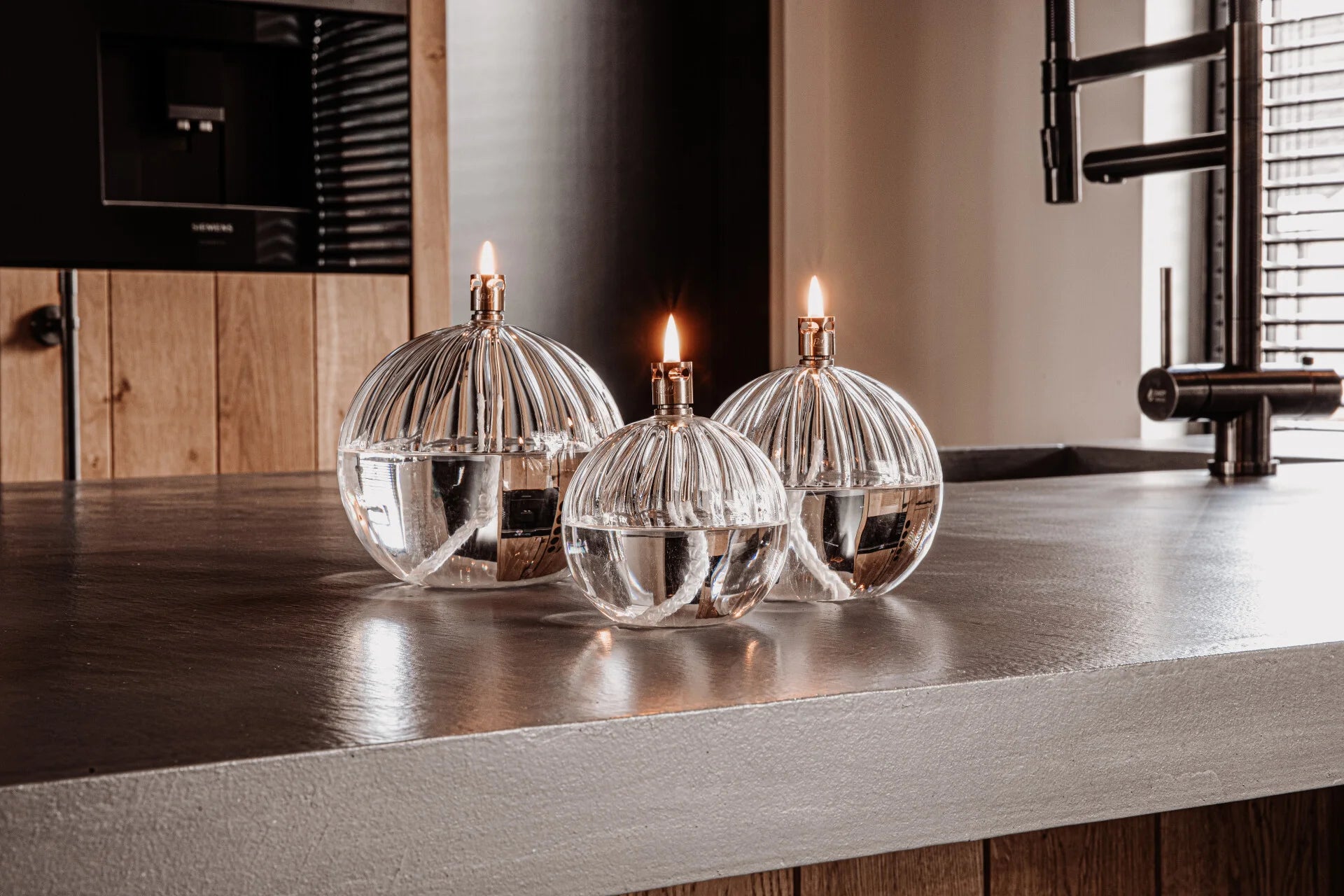 Olielamp | Rond Elegant Messing