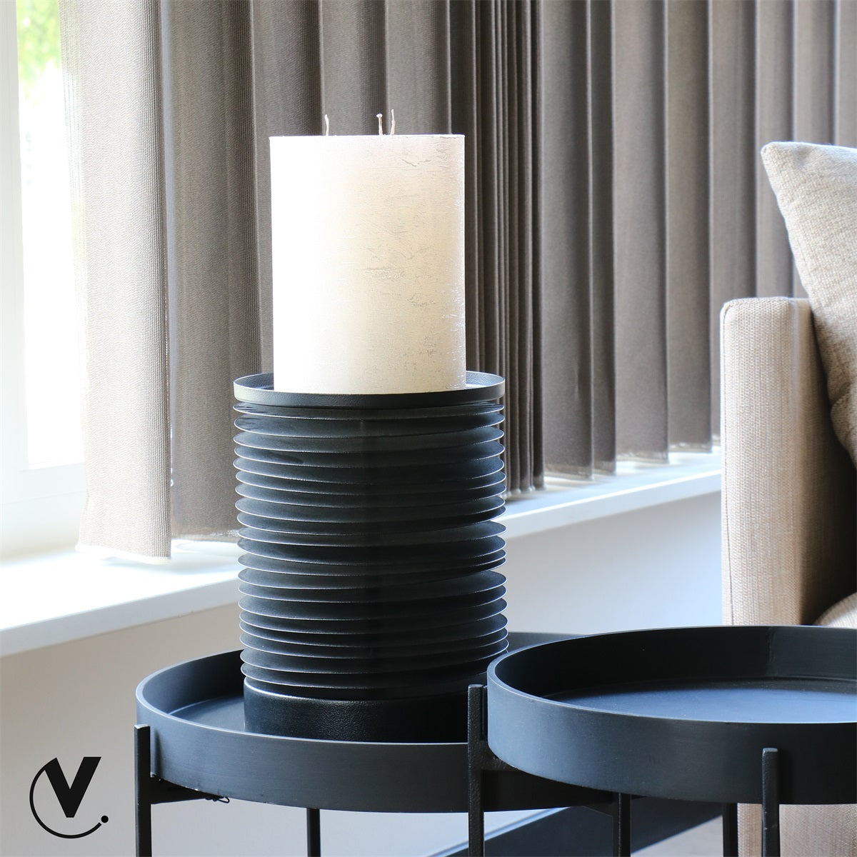 Kandelaar | Manta black XL