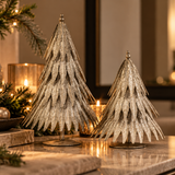 Christmas tree | Silver gold set of 2