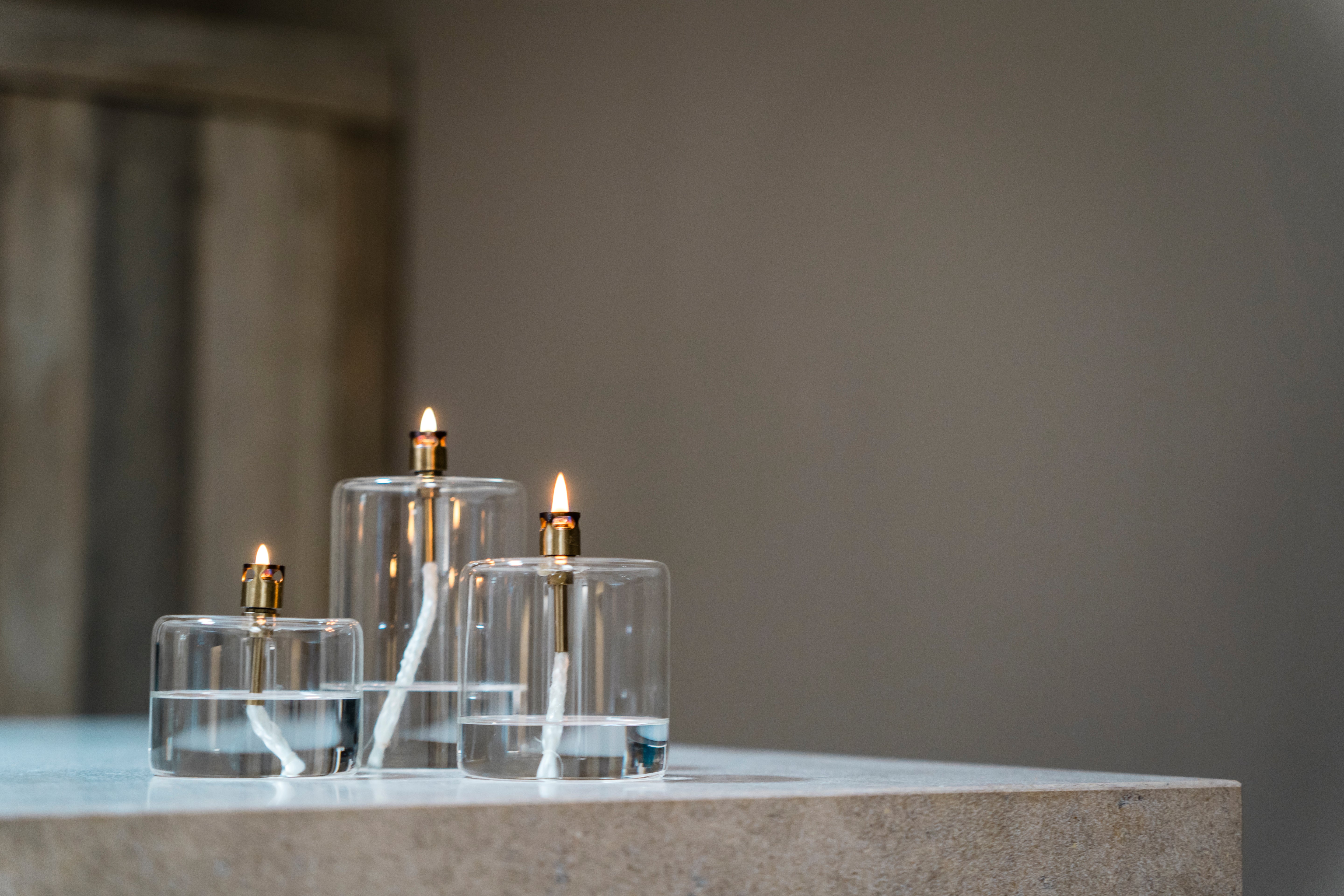 Olielamp | Cilinder Chrome