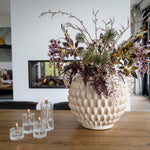 Gehamerde olielampen cylinder-brass