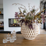 Gehamerde olielampen cylinder-brass