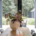 Gehamerde olielampen cylinder-brass