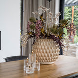 Gehamerde olielampen cylinder-brass