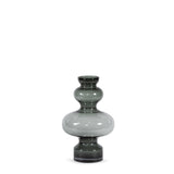Vase | Large smoke globe vase on stand
